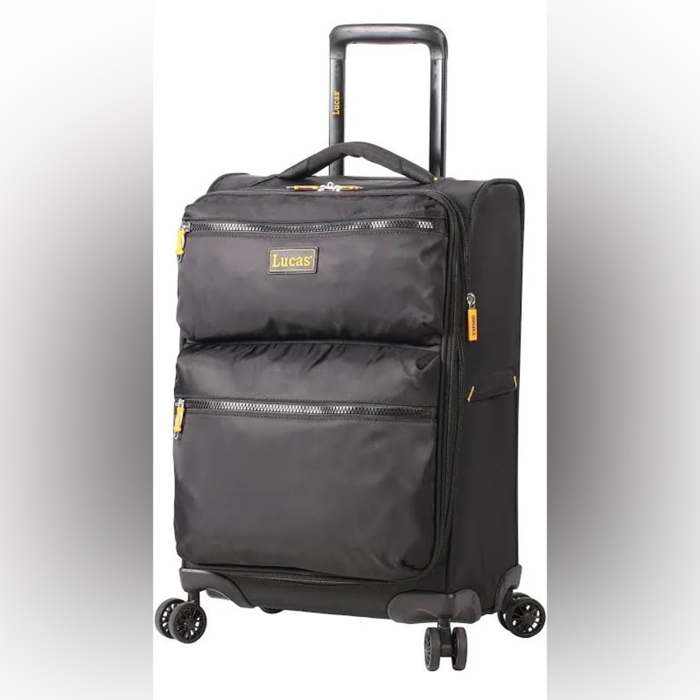 Luggage - Lucas ultra light weight carry on black 20 inch spinner